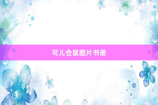 可儿仓鼠图片书册
