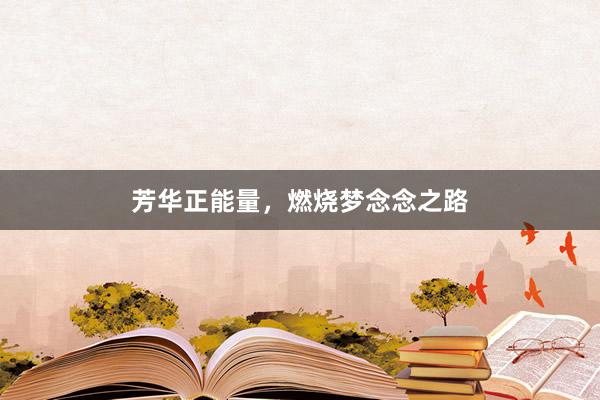 芳华正能量，燃烧梦念念之路